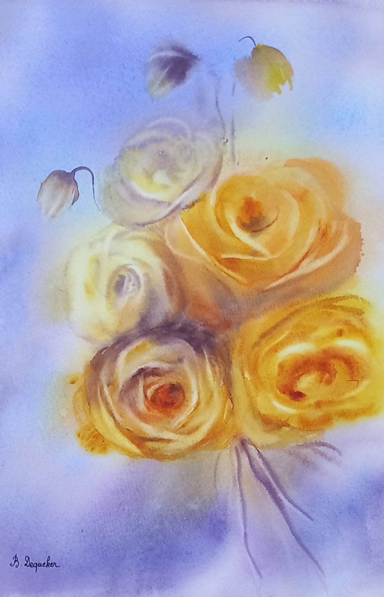 Auréolines de roses anciennes